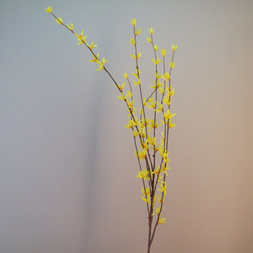 Artificial Forsythia Branch Yellow 118cm Artificial Flowers